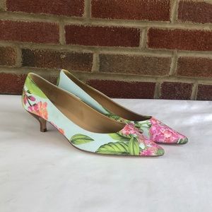 Talbots Floral Heel